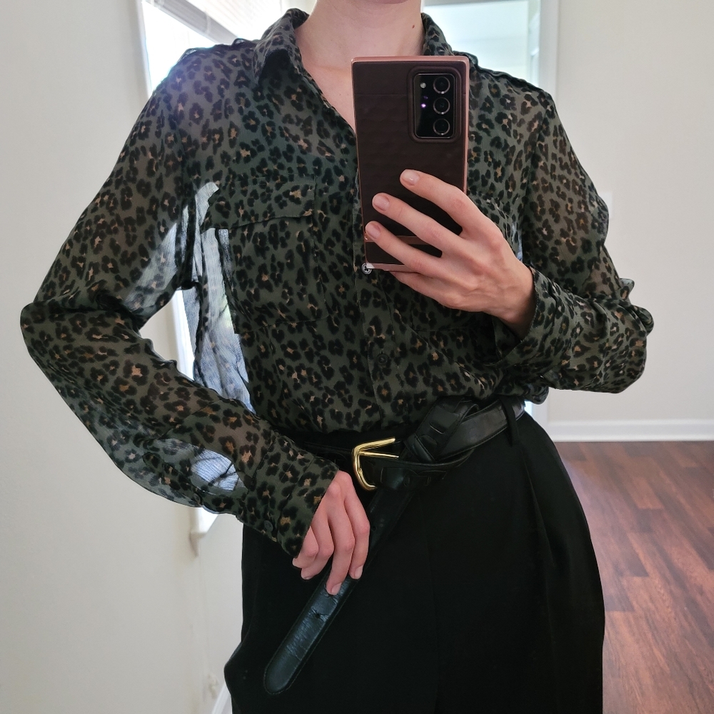 Banana Republic Dillon shirt in leopard print